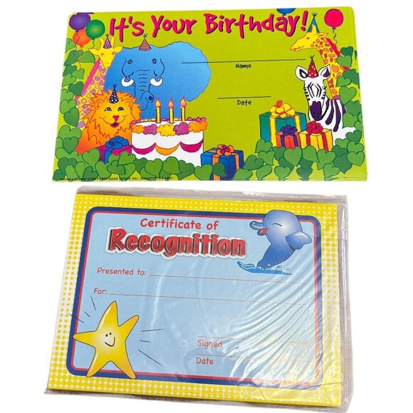 Teacher's Large Lot Student Achievement Awards Certiicates and More All Unused - Picture 5 of 5